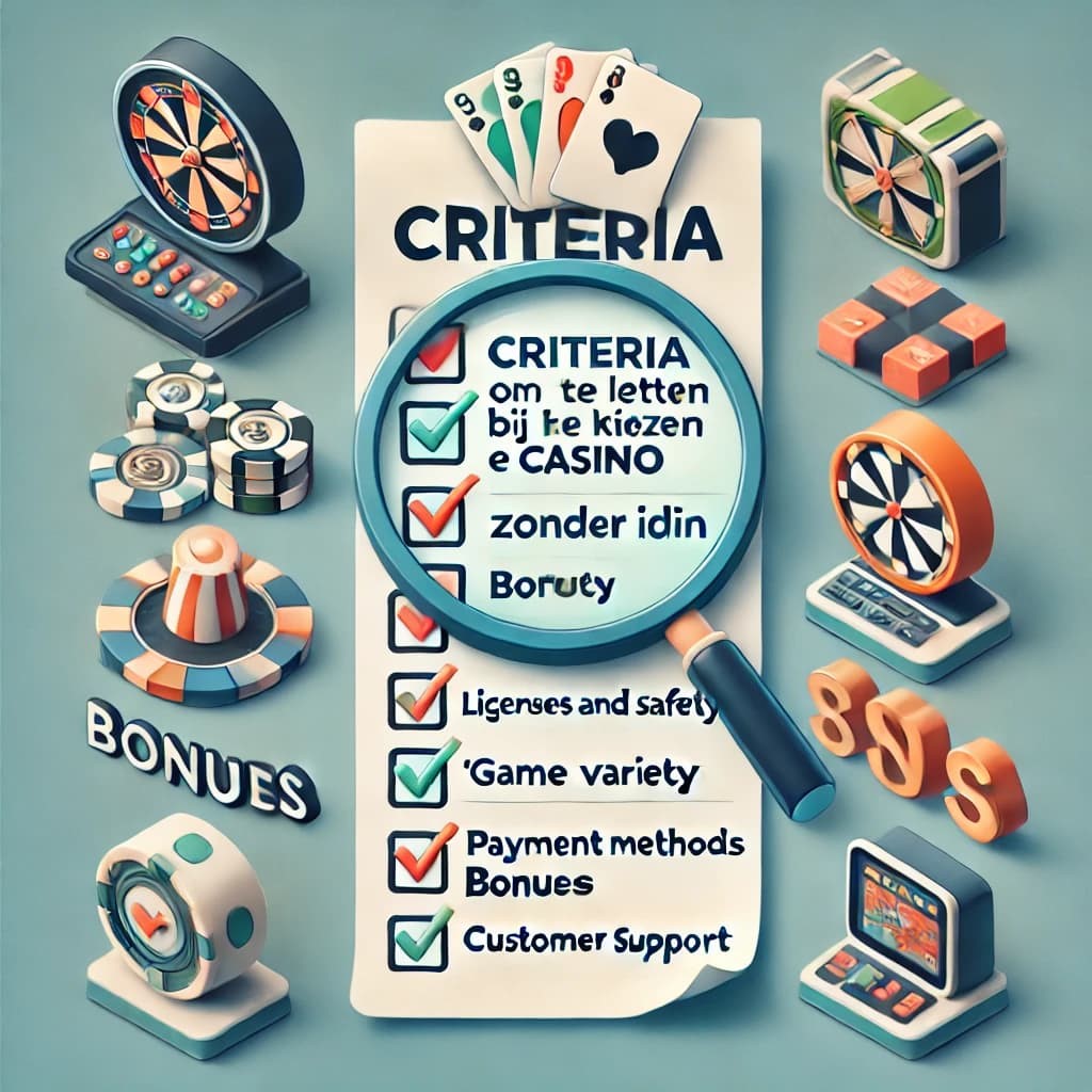 Criteria om Op te Letten bij het Kiezen van een Casino Zonder iDIN